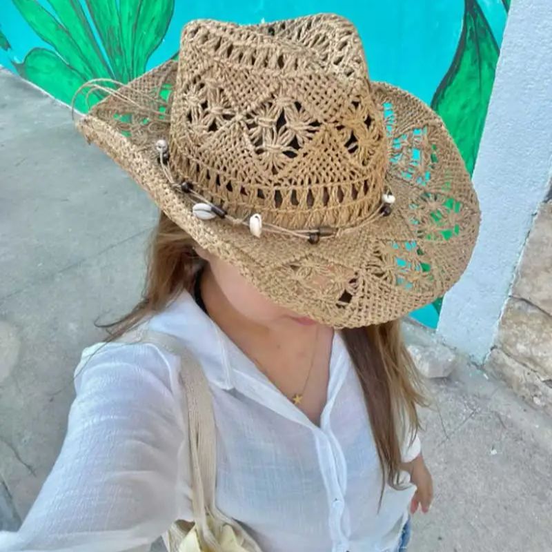 Cowboy Hat Straw - Chapéu de Palha de Verão para