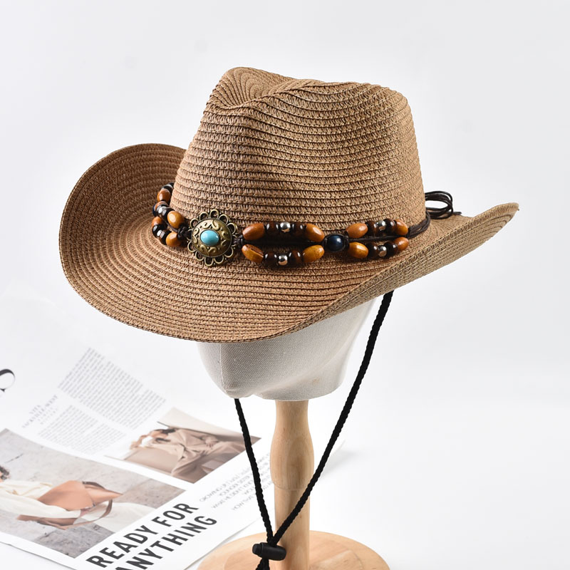 Cowboy Hat Straw - Chapéu de Cowboy Ocidental de Palha