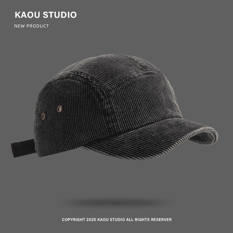 Boné Unissex de Corduroy com 5 - Corduroy Cap 5 Panel avaliação e preço