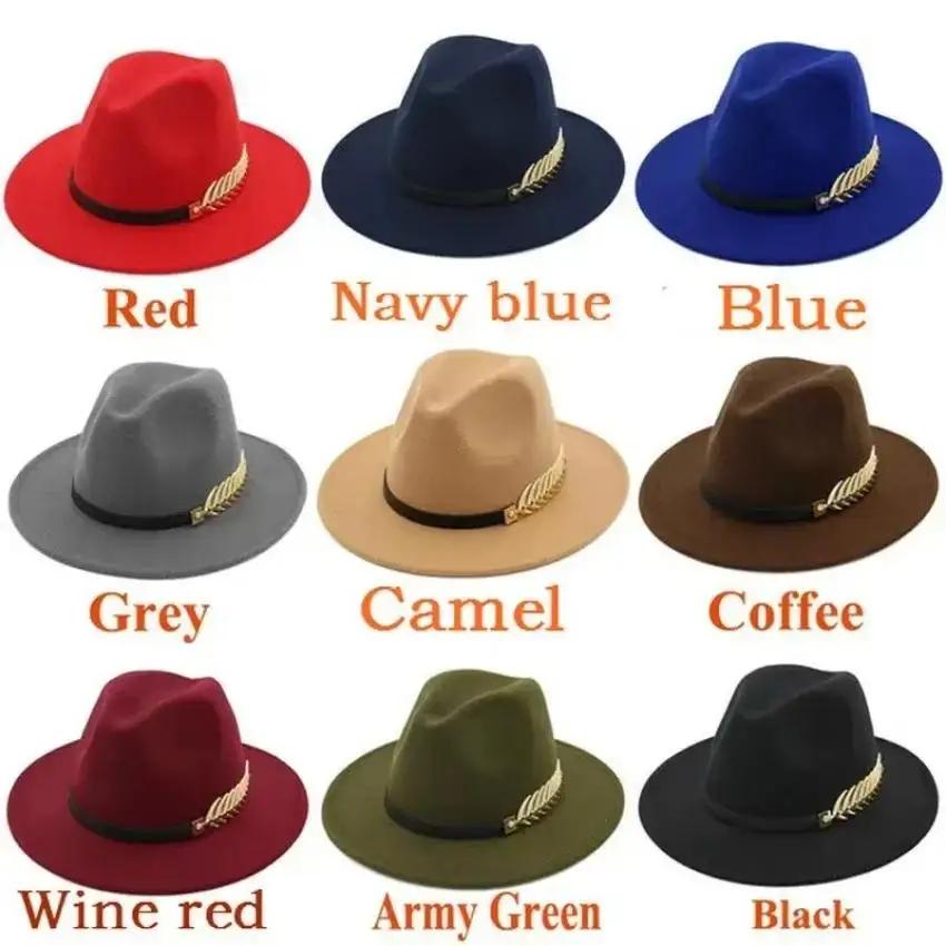 Moda simples ocasião formal ca - Fedora Hat Wool avaliação e preço